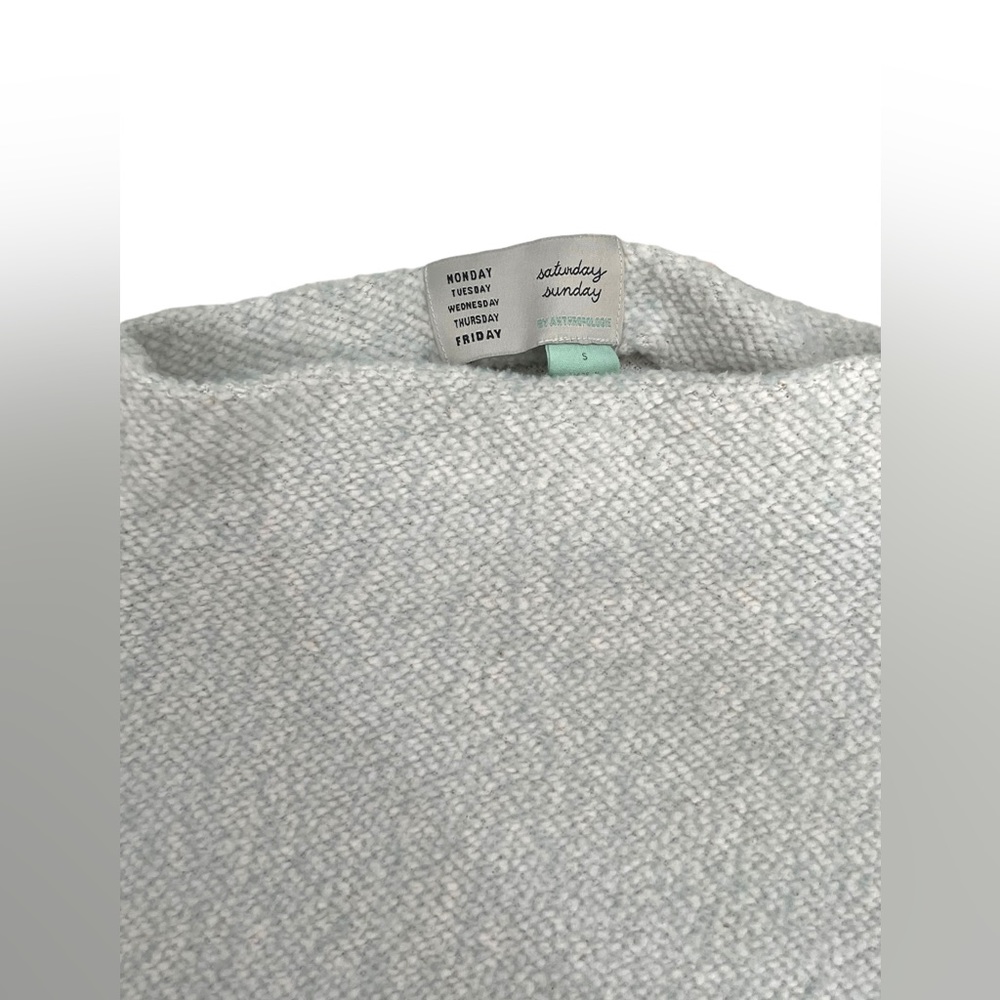 Anthropologie mock neck mint lounge top size small - Picture 4 of 8